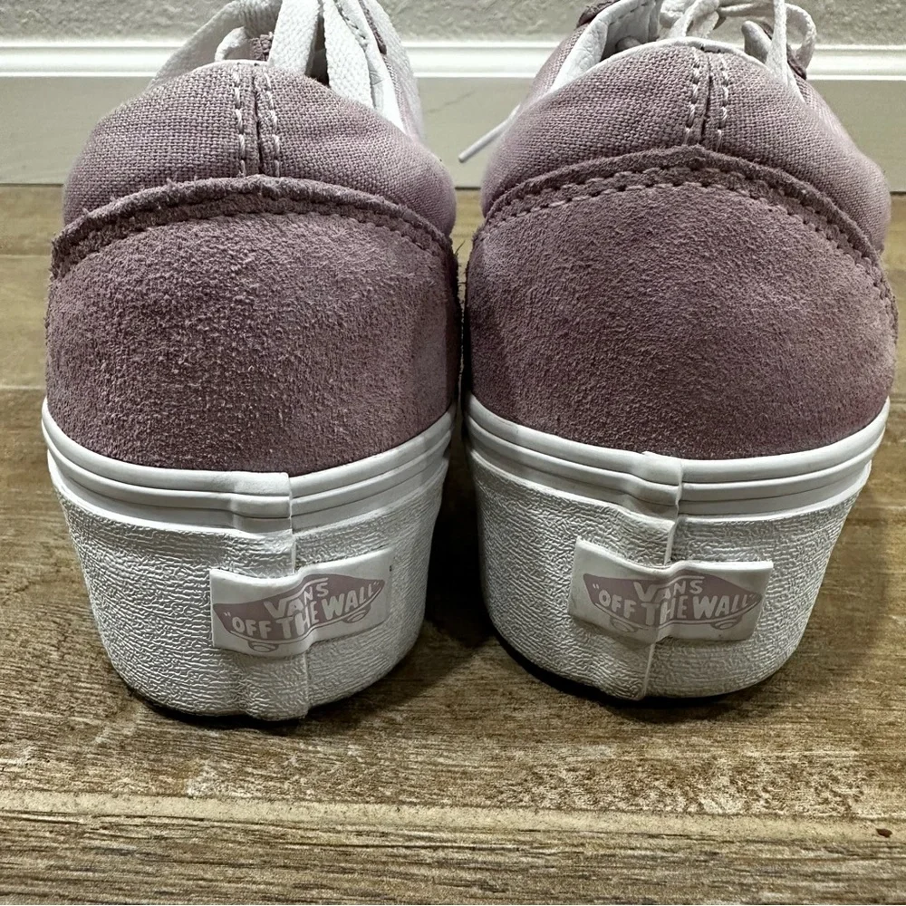 Vans Women's Light Pink Platform Sneakers - Picture 10 of 11